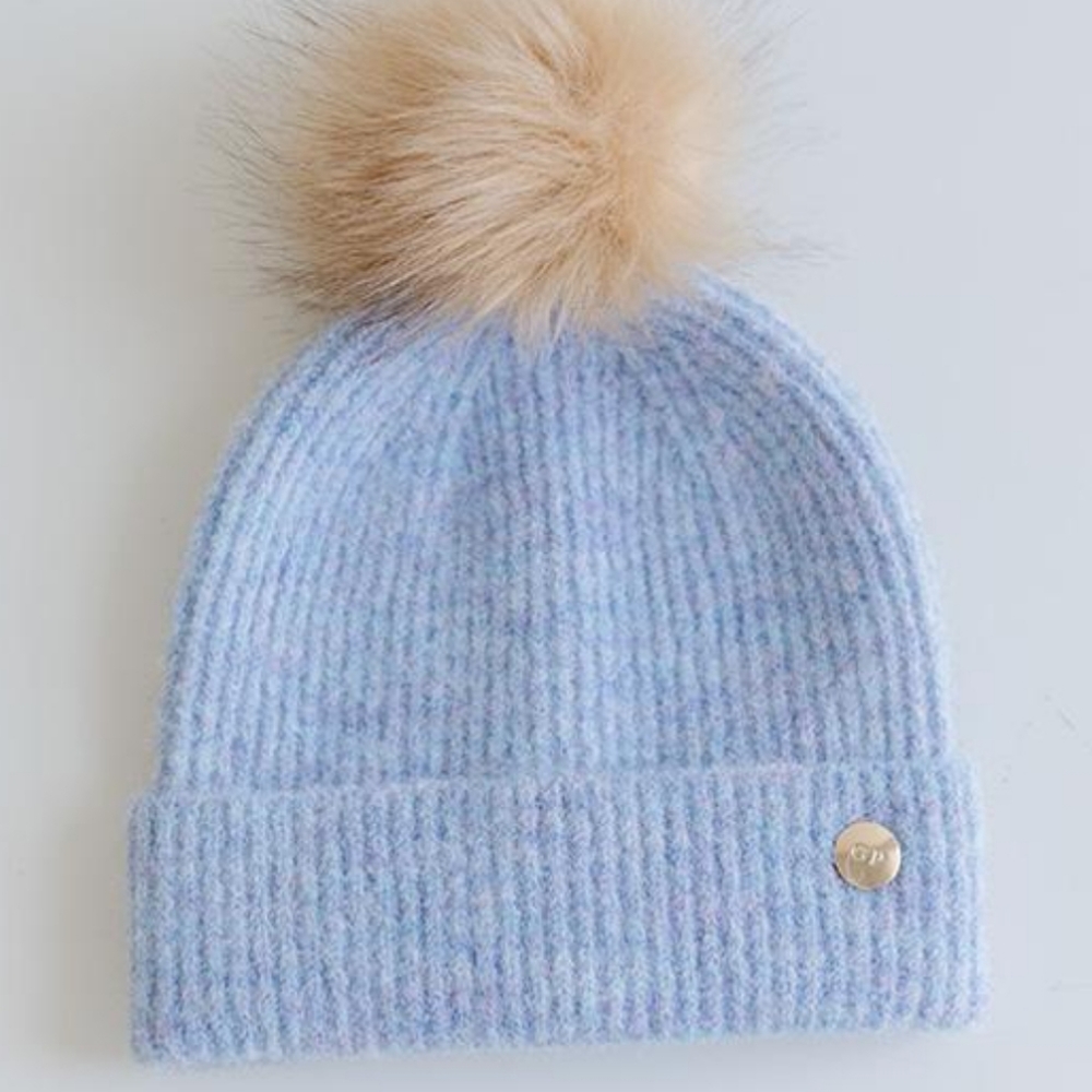 MILO KIDS POM BEANIE - PERIWINKLE